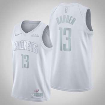 Men's Houston Rockets #13 James Harden White MVP Stitched Jersey Men's Houston Rockets #13 James Harden White MVP Stitched Jersey