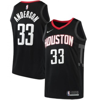 Men's Houston Rockets #33 Ryan Anderson Black Statement Edition Stitched Swingman Jersey Men's Houston Rockets #33 Ryan Anderson Black Statement Edition Stitched Swingman Jersey