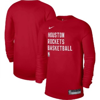 Men's Houston Rockets Red 2023/24 Legend On-Court Practice Long Sleeve T-Shirt Men's Houston Rockets Red 2023/24 Legend On-Court Practice Long Sleeve T-Shirt