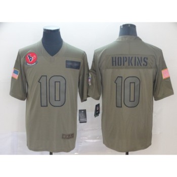 Men's Houston Texans #10 DeAndre Hopkins 2019 Camo Salute To Service Stitched NFL Jersey Men's Houston Texans #10 DeAndre Hopkins 2019 Camo Salute To Service Stitched NFL Jersey