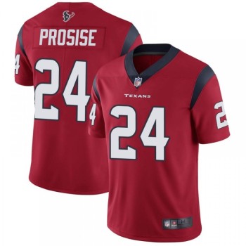Men's Houston Texans #24 C.J. Prosise New Red Vapor Untouchable Limited Stitched Jersey Men's Houston Texans #24 C.J. Prosise New Red Vapor Untouchable Limited Stitched Jersey