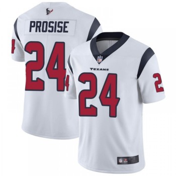Men's Houston Texans #24 C.J. Prosise New White Vapor Untouchable Limited Stitched Jersey Men's Houston Texans #24 C.J. Prosise New White Vapor Untouchable Limited Stitched Jersey