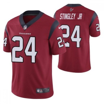 Men's Houston Texans #24 Derek Stingley Jr. Red Vapor Untouchable Limited Stitched Jersey Men's Houston Texans #24 Derek Stingley Jr. Red Vapor Untouchable Limited Stitched Jersey