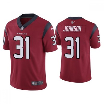 Men's Houston Texans #31 David Johnson New Red Vapor Untouchable Limited Stitched Jersey Men's Houston Texans #31 David Johnson New Red Vapor Untouchable Limited Stitched Jersey