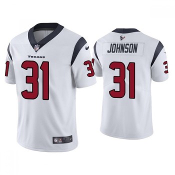Men's Houston Texans #31 David Johnson New White Vapor Untouchable Limited Stitched Jersey Men's Houston Texans #31 David Johnson New White Vapor Untouchable Limited Stitched Jersey