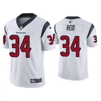 Men's Houston Texans #34 John Reid White Vapor Untouchable Limited Stitched Jersey Men's Houston Texans #34 John Reid White Vapor Untouchable Limited Stitched Jersey