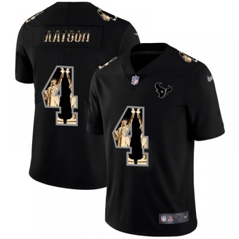 Men's Houston Texans #4 Deshaun Watson 2019 Black Statue of Liberty Limited Stitched NFL Jersey Men's Houston Texans #4 Deshaun Watson 2019 Black Statue of Liberty Limited Stitched NFL Jersey