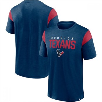 Men's Houston Texans Navy/Red Home Stretch Team T-Shirt Men's Houston Texans Navy/Red Home Stretch Team T-Shirt