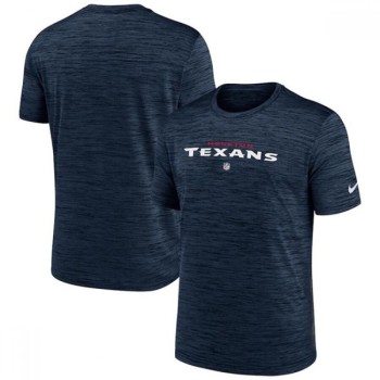 Men's Houston Texans Navy Velocity Performance T-Shirt Men's Houston Texans Navy Velocity Performance T-Shirt