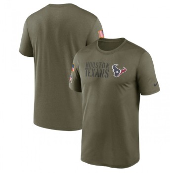 Men's Houston Texans Olive 2022 Salute to Service Legend Team T-Shirt Men's Houston Texans Olive 2022 Salute to Service Legend Team T-Shirt
