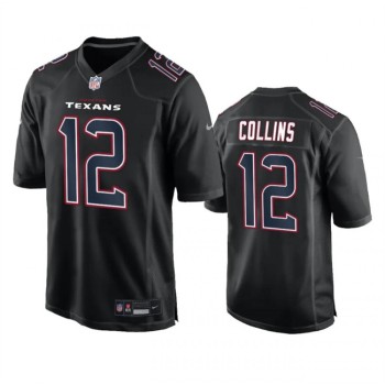 Men's Houston Texans #12 Nico Collins Black Fashion Vapor Untouchable Limited Stitched Football Jersey Men's Houston Texans #12 Nico Collins Black Fashion Vapor Untouchable Limited Stitched Football Jersey