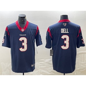 Men's Houston Texans #3 Tank Dell Navy Vapor Untouchable Stitched Football Jersey Men's Houston Texans #3 Tank Dell Navy Vapor Untouchable Stitched Football Jersey