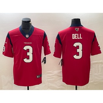 Men's Houston Texans #3 Tank Dell Red Vapor Untouchable Stitched Football Jersey Men's Houston Texans #3 Tank Dell Red Vapor Untouchable Stitched Football Jersey