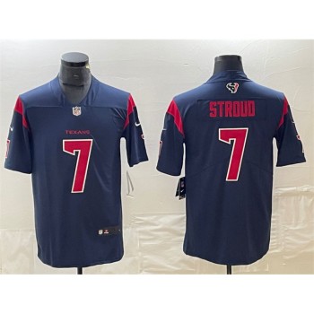 Men's Houston Texans #7 C.J. Stroud Navy Color Rush Vapor Untouchable Stitched Football Jersey Men's Houston Texans #7 C.J. Stroud Navy Color Rush Vapor Untouchable Stitched Football Jersey