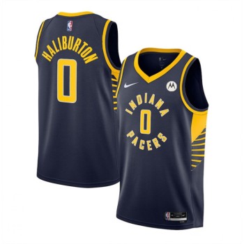 Men's Indiana Pacers #0 Tyrese Haliburton Black Stitched Basketball Jersey Men's Indiana Pacers #0 Tyrese Haliburton Black Stitched Basketball Jersey