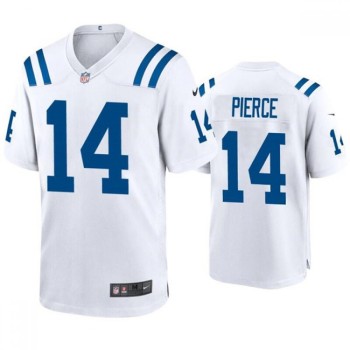 Men's Indianapolis Colts #14 Alec Pierce White Stitched Football Jersey Men's Indianapolis Colts #14 Alec Pierce White Stitched Football Jersey