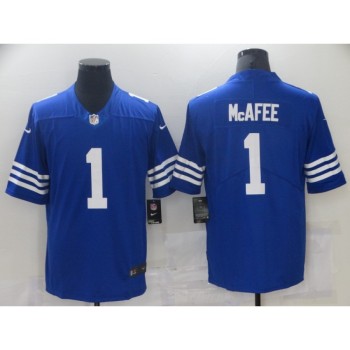 Men's Indianapolis Colts #1 Pat Mcafee Blue Stitched Football Jersey Men's Indianapolis Colts #1 Pat Mcafee Blue Stitched Football Jersey