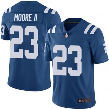 Men's Indianapolis Colts #23 Kenny Moore II Blue Vapor Untouchable Limited Stitched Jersey Men's Indianapolis Colts #23 Kenny Moore II Blue Vapor Untouchable Limited Stitched Jersey