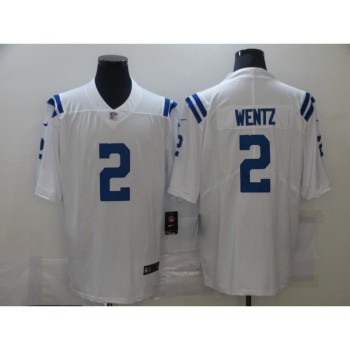 Men's Indianapolis Colts #2 Carson Wentz White Vapor Untouchable Limited Stitched Jersey Men's Indianapolis Colts #2 Carson Wentz White Vapor Untouchable Limited Stitched Jersey