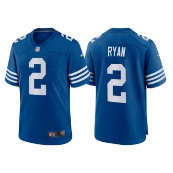 Men's Indianapolis Colts #2 Matt Ryan Blue Stitched Football Jersey Men's Indianapolis Colts #2 Matt Ryan Blue Stitched Football Jersey