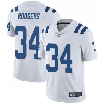 Men's Indianapolis Colts #34 Isaiah Rodgers White Stitched Jersey Men's Indianapolis Colts #34 Isaiah Rodgers White Stitched Jersey