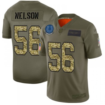 Men's Indianapolis Colts #56 Quenton Nelson 2019 Olive/Camo Salute To Service Limited Stitched NFL Jersey Men's Indianapolis Colts #56 Quenton Nelson 2019 Olive/Camo Salute To Service Limited Stitched NFL Jersey
