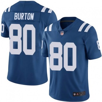 Men's Indianapolis Colts #80 Trey Burton Blue Vapor Untouchable Limited Stitched Jersey Men's Indianapolis Colts #80 Trey Burton Blue Vapor Untouchable Limited Stitched Jersey
