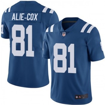 Men's Indianapolis Colts #81 Mo Alie-Cox Blue Vapor Untouchable Limited Stitched Jersey Men's Indianapolis Colts #81 Mo Alie-Cox Blue Vapor Untouchable Limited Stitched Jersey