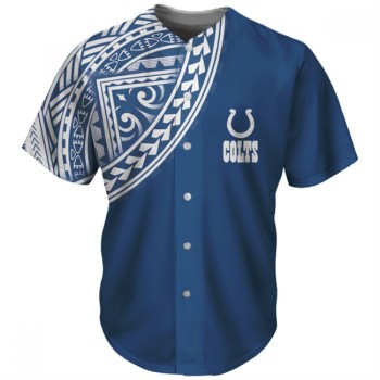 Men's Indianapolis Colts Blue Baseball Jersey Men's Indianapolis Colts Blue Baseball Jersey