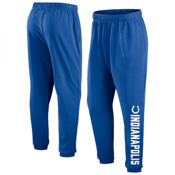 Men's Indianapolis Colts Blue Chop Block Fleece Sweatpants Men's Indianapolis Colts Blue Chop Block Fleece Sweatpants