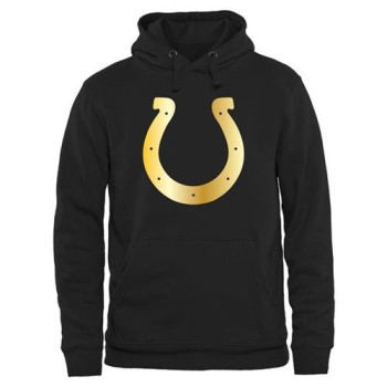 Men's Indianapolis Colts Pro Line Black Gold Collection Pullover Hoodie Men's Indianapolis Colts Pro Line Black Gold Collection Pullover Hoodie