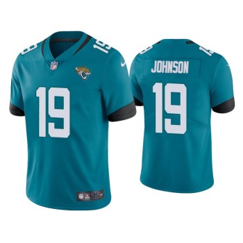 Men's Jacksonville Jaguars #19 Collin Johnson Blue Vapor Untouchable Limited Stitched Jersey Men's Jacksonville Jaguars #19 Collin Johnson Blue Vapor Untouchable Limited Stitched Jersey