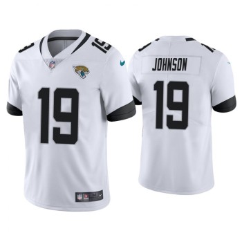 Men's Jacksonville Jaguars #19 Terry Godwin White Vapor Untouchable Limited Stitched Jersey Men's Jacksonville Jaguars #19 Terry Godwin White Vapor Untouchable Limited Stitched Jersey
