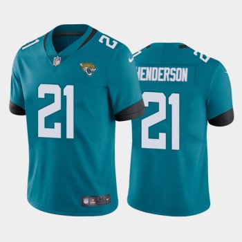 Men's Jacksonville Jaguars #21 CJ Henderson Blue Vapor Untouchable Limited Stitched Jersey Men's Jacksonville Jaguars #21 CJ Henderson Blue Vapor Untouchable Limited Stitched Jersey