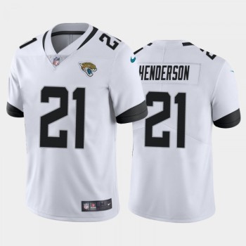 Men's Jacksonville Jaguars #21 CJ Henderson White Vapor Untouchable Limited Stitched Jersey Men's Jacksonville Jaguars #21 CJ Henderson White Vapor Untouchable Limited Stitched Jersey