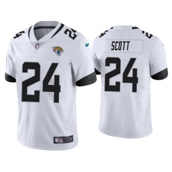 Men's Jacksonville Jaguars #24 Josiah Scott White Vapor Untouchable Limited Stitched Jersey Men's Jacksonville Jaguars #24 Josiah Scott White Vapor Untouchable Limited Stitched Jersey