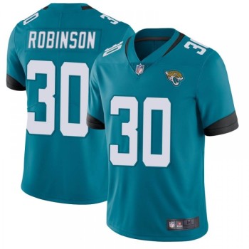 Men's Jacksonville Jaguars #30 James Robinson Blue Vapor Untouchable Limited Stitched Jersey Men's Jacksonville Jaguars #30 James Robinson Blue Vapor Untouchable Limited Stitched Jersey