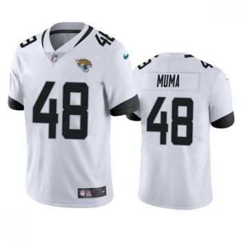Men's Jacksonville Jaguars #48 Chad Muma White Vapor Untouchable Limited Stitched Jersey Men's Jacksonville Jaguars #48 Chad Muma White Vapor Untouchable Limited Stitched Jersey