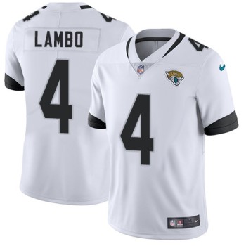 Men's Jacksonville Jaguars #4 Josh Lambo White Vapor Untouchable Limited Stitched NFL Jersey Men's Jacksonville Jaguars #4 Josh Lambo White Vapor Untouchable Limited Stitched NFL Jersey