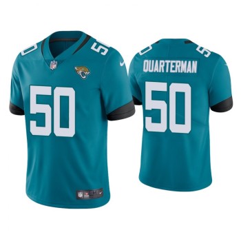 Men's Jacksonville Jaguars #50 Shaquille Quarterman Blue Vapor Untouchable Limited Stitched Jersey Men's Jacksonville Jaguars #50 Shaquille Quarterman Blue Vapor Untouchable Limited Stitched Jersey