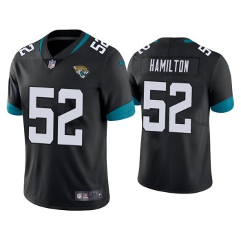 Men's Jacksonville Jaguars #52 Davon Hamilton Black Vapor Untouchable Limited Stitched Jersey Men's Jacksonville Jaguars #52 Davon Hamilton Black Vapor Untouchable Limited Stitched Jersey