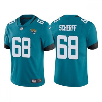 Men's Jacksonville Jaguars #68 Brandon Scherff Teal Vapor Untouchable Limited Stitched Jersey Men's Jacksonville Jaguars #68 Brandon Scherff Teal Vapor Untouchable Limited Stitched Jersey