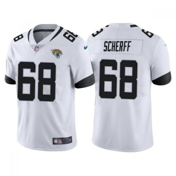 Men's Jacksonville Jaguars #68 Brandon Scherff White Vapor Untouchable Limited Stitched Jersey Men's Jacksonville Jaguars #68 Brandon Scherff White Vapor Untouchable Limited Stitched Jersey