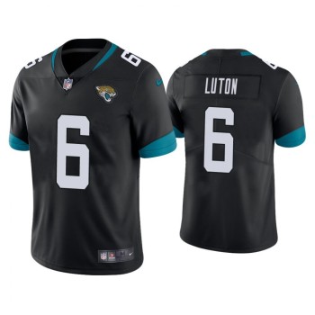 Men's Jacksonville Jaguars #6 Jake Luton Black Vapor Untouchable Limited Stitched Jersey Men's Jacksonville Jaguars #6 Jake Luton Black Vapor Untouchable Limited Stitched Jersey