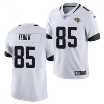 Men's Jacksonville Jaguars #85 Tim Tebow 2021 White Vapor Untouchable Limited Stitched Jersey Men's Jacksonville Jaguars #85 Tim Tebow 2021 White Vapor Untouchable Limited Stitched Jersey
