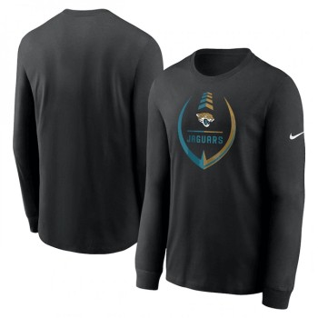 Men's Jacksonville Jaguars Black Icon Legend Performance Long Sleeve T-Shirt Men's Jacksonville Jaguars Black Icon Legend Performance Long Sleeve T-Shirt