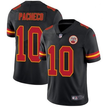 Men's Kansas City Chiefs #10 Isiah Pacheco Black Vapor Untouchable Limited Stitched Jersey Men's Kansas City Chiefs #10 Isiah Pacheco Black Vapor Untouchable Limited Stitched Jersey