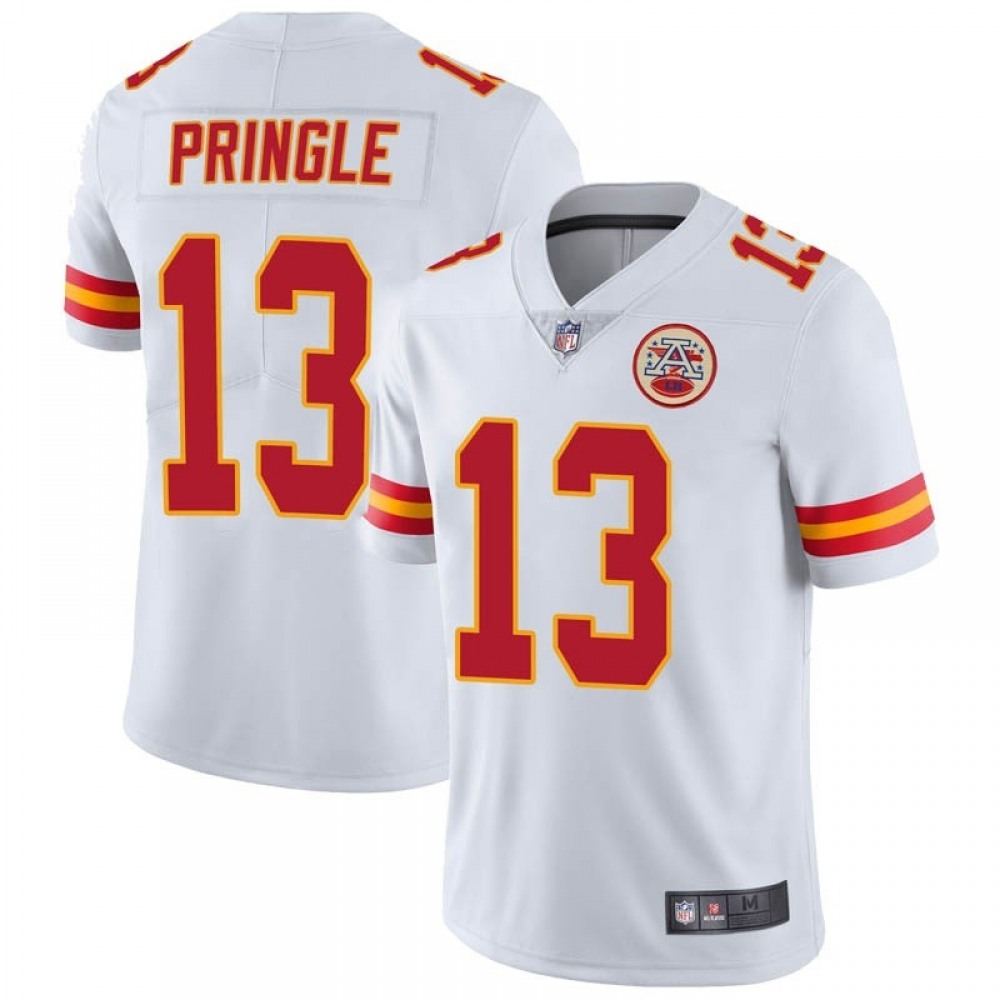 Men's Kansas City Chiefs #13 Byron Pringle White Vapor Untouchable Limited Stitched Jersey