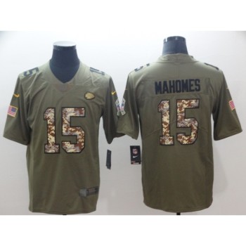 Men's Kansas City Chiefs #15 Patrick Mahomes 2017 Olive Salute to Service Limited Stitched NFL Jersey Men's Kansas City Chiefs #15 Patrick Mahomes 2017 Olive Salute to Service Limited Stitched NFL Jersey
