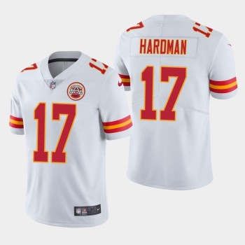 Men's Kansas City Chiefs #17 Mecole Hardman White Vapor Untouchable Limited Stitched NFL Jersey Men's Kansas City Chiefs #17 Mecole Hardman White Vapor Untouchable Limited Stitched NFL Jersey